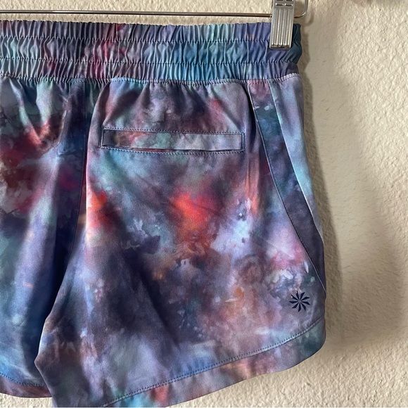 Athleta Girl All Play Shorts Girls L (12) Tie Dye Elastic Waistband Drawstring - Picture 8 of 13